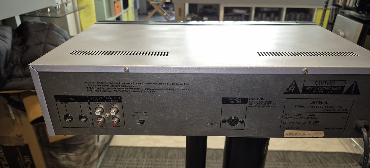 AIWA AD-F770 Piastra a cassette di alta gamma usato vintage