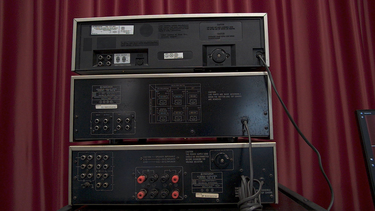 PIONEER A8-CT8R-SG8 Trittico Amplificatore, piastra. equalizzatore