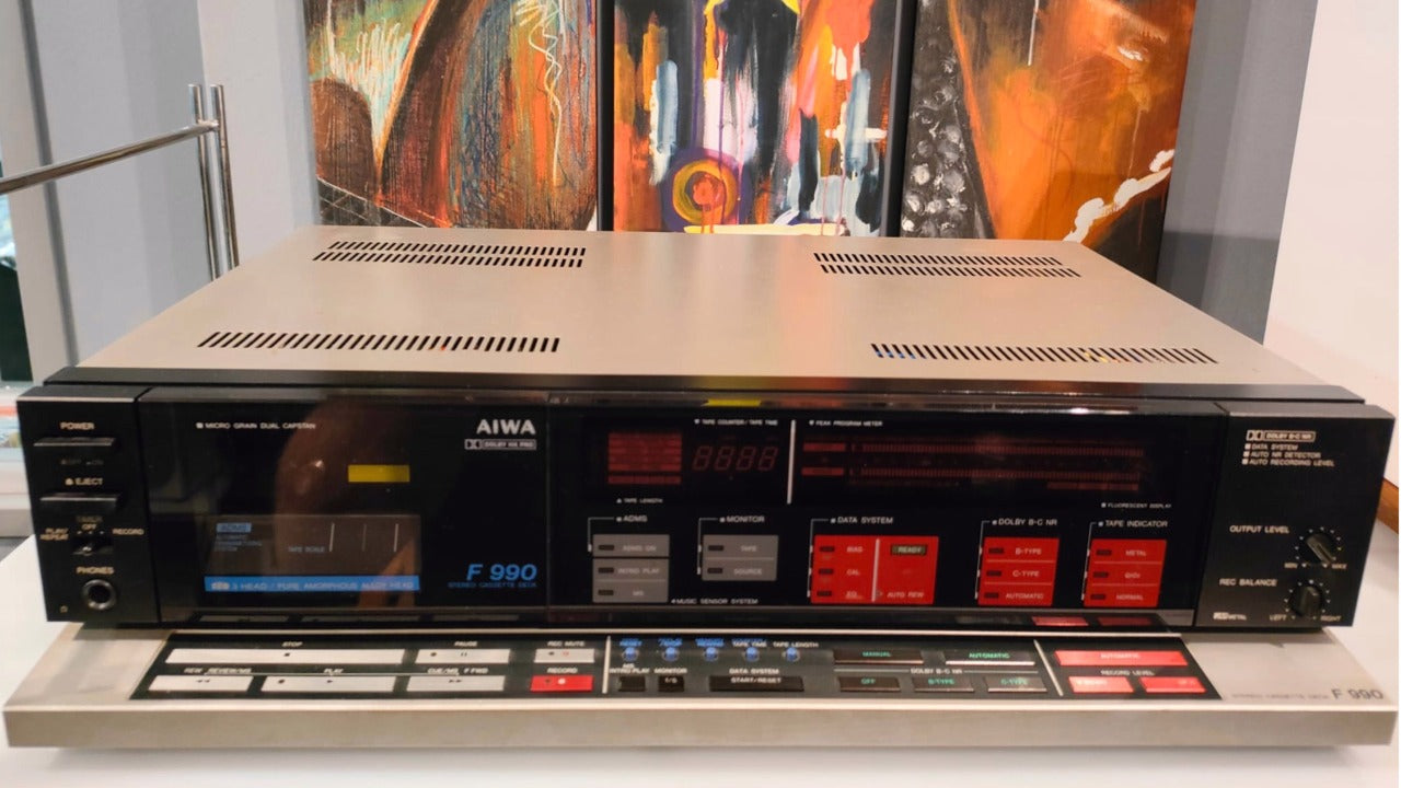 AIWA AD-F990 Piastra a cassette top di gamma usato vintage