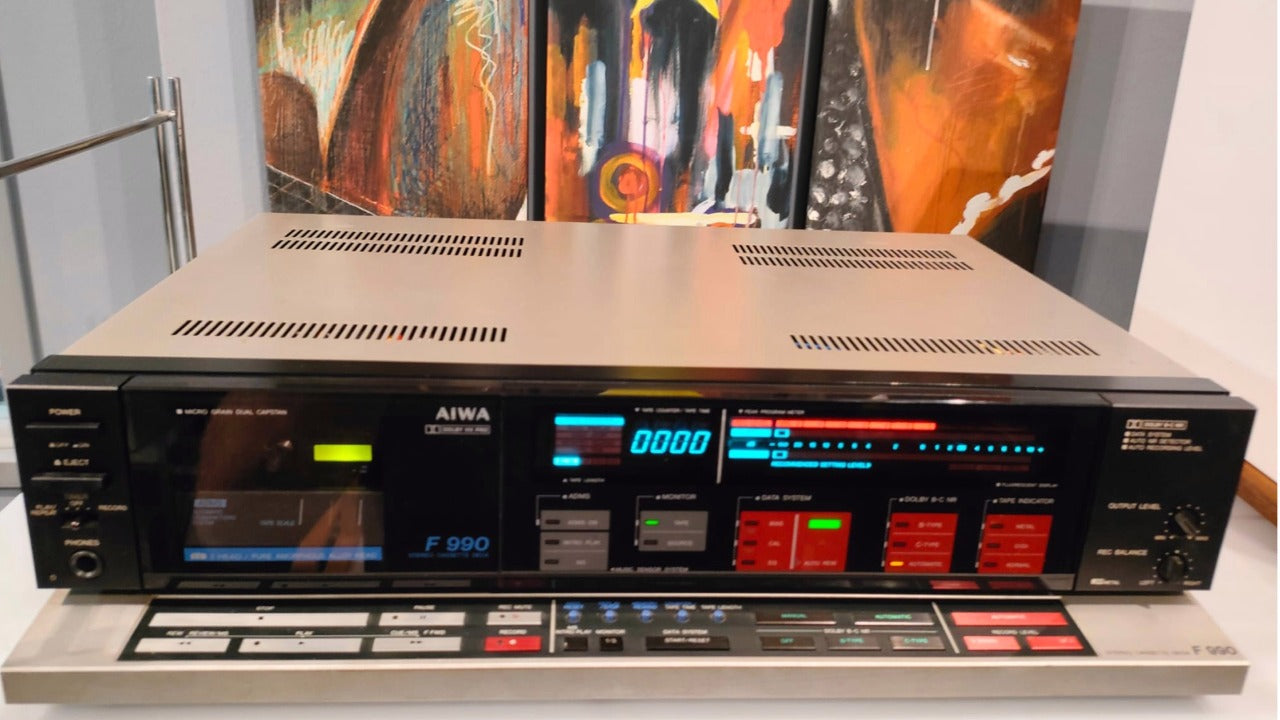 AIWA AD-F990 Piastra a cassette top di gamma usato vintage
