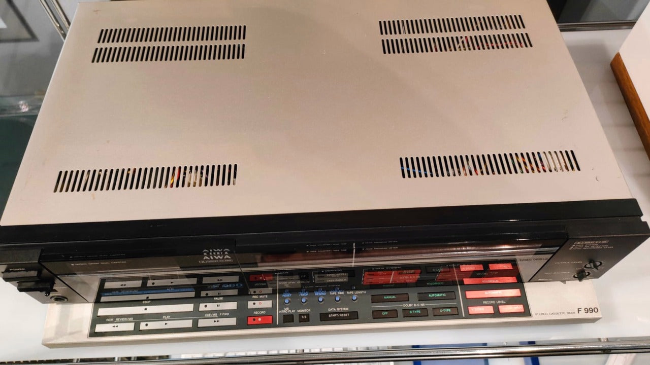 AIWA AD-F990 Piastra a cassette top di gamma usato vintage