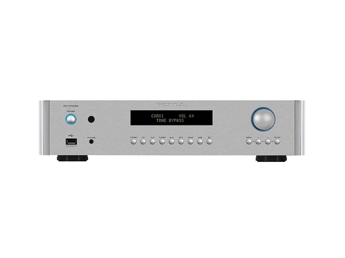 ROTEL RC-1572 MKII + RB-1582 MKII coppia pre finale silver ex-demo