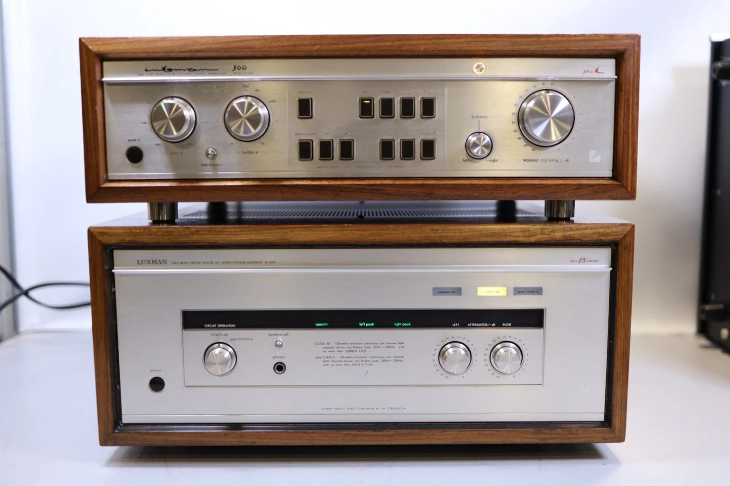 LUXMAN C-300 + M-300 Pre e finale audiophile classe A Duo beta