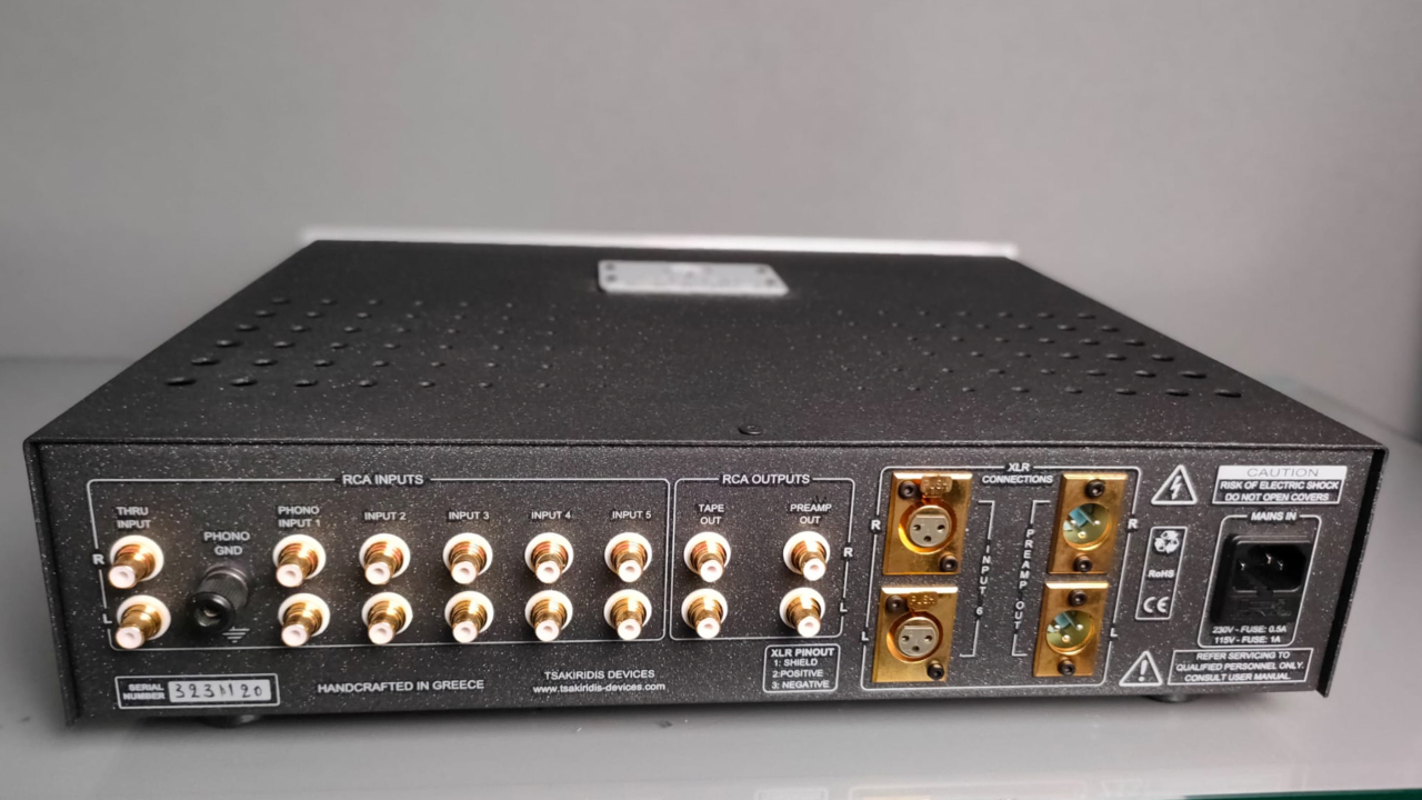 TSAKIRIDIS ALEXANDER preamplificatore valvole audiophile ex-demo