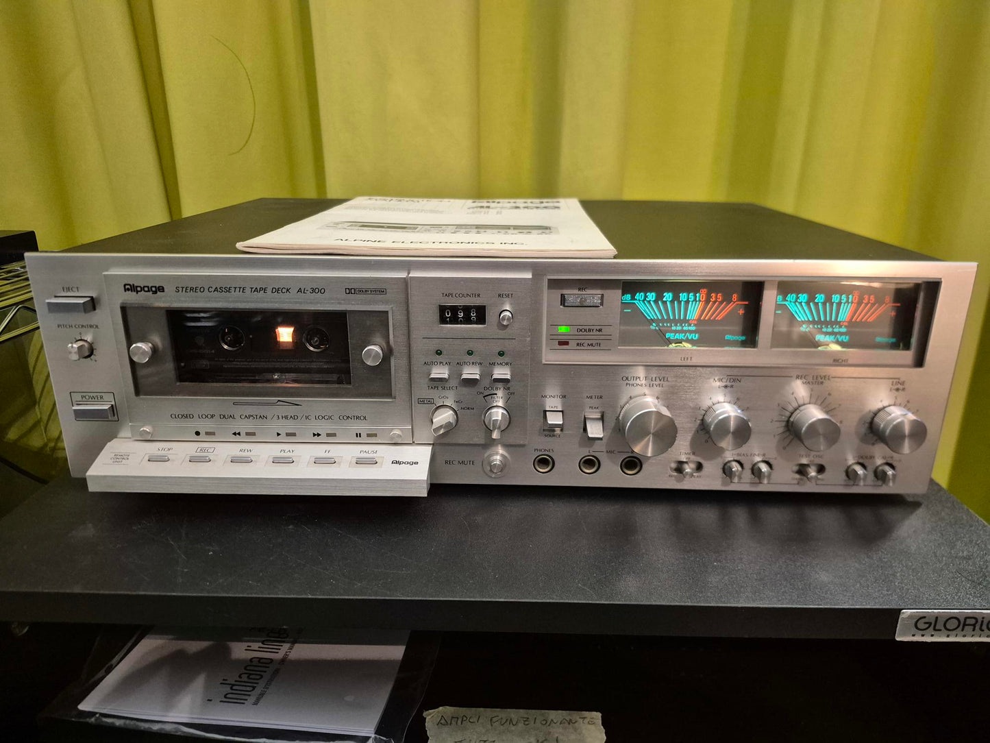 ALPAGE - Piastra di registrazione a cassette vintage TOP