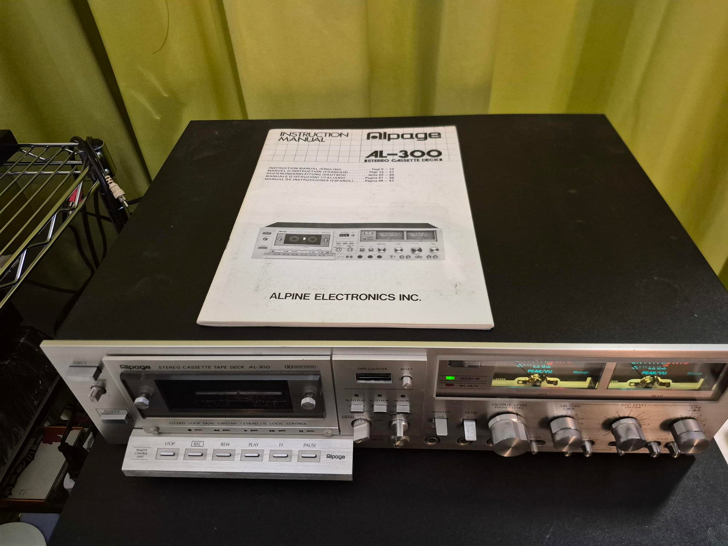 ALPAGE - Piastra di registrazione a cassette vintage TOP