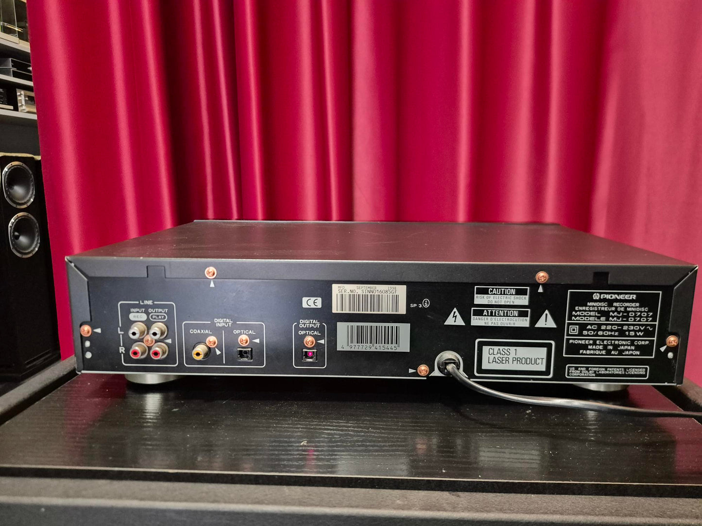 PIONEER MJ-D707 Registratore di minidisc