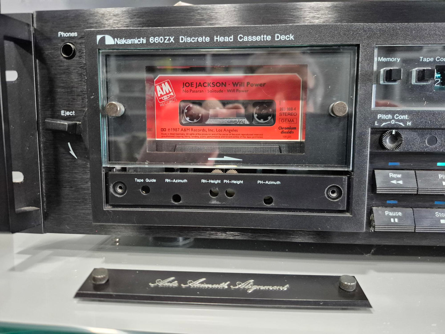 NAKAMICHI 660ZX Piastra di registrazione TOP