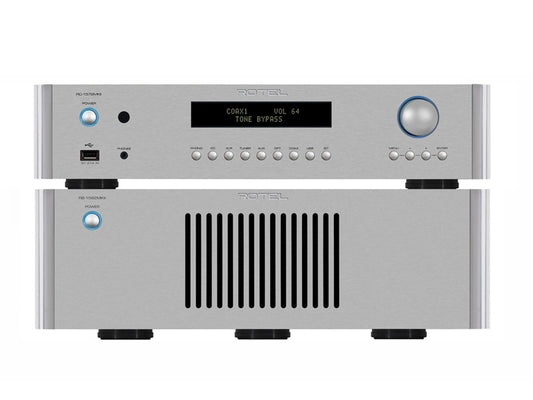 ROTEL RC-1572 MKII + RB-1582 MKII coppia pre finale silver ex-demo